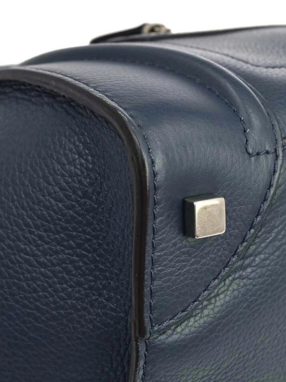 Celine Navy Mini Luggage Tote Bag F-AT-0183 F-PA-0193 196989 - Picture 3 of 14